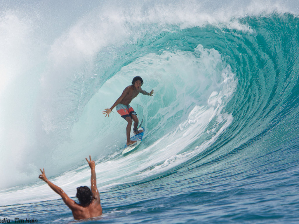 Asian Surfing Champions in Grajagan Surf Photos by Tim Hain/ASC Media